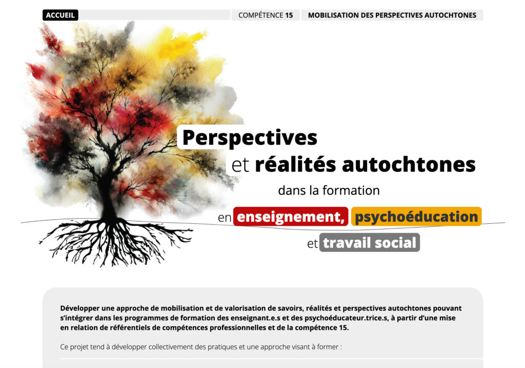 	Perspectives et réalités autochtones dans la formation